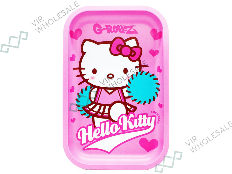 G-Rollz Medium Rolling Tray - Hello Kitty "Pink Cheerleader"