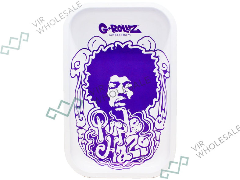 G-Rollz Medium Rolling Tray - Purple Haze Jimi Hendrix