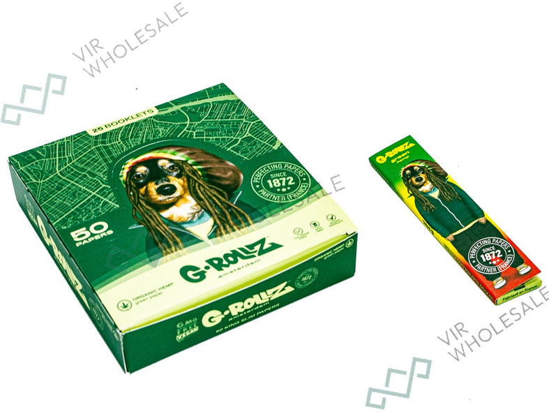 G-Rollz | Organic Green Unbleached KSS Papers - 50 Per Pack