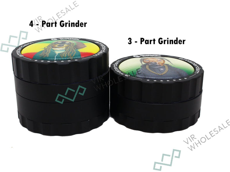 G-ROLLZ | PETS ROCK RAP 4-PART GRINDER (53MM)