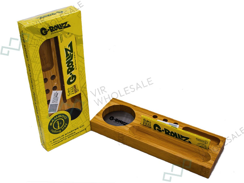 G-Rollz | Small Portable Bamboo Tray 20cm x7cm x 2cm