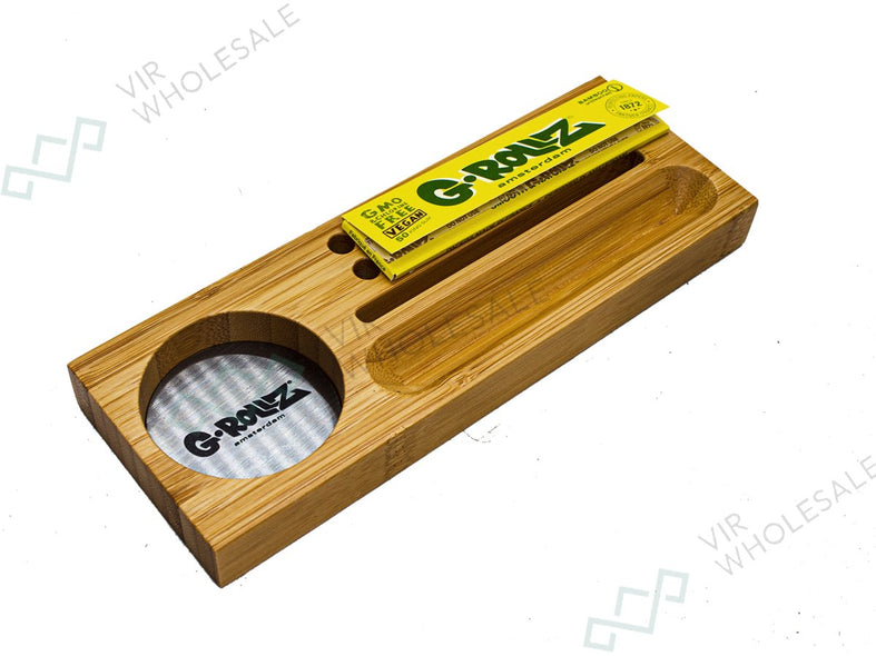 G-Rollz | Small Portable Bamboo Tray 20cm x7cm x 2cm