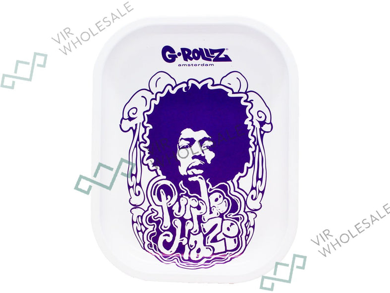 G-Rollz Small Rolling Tray - Purple Haze Jimi Hendrix