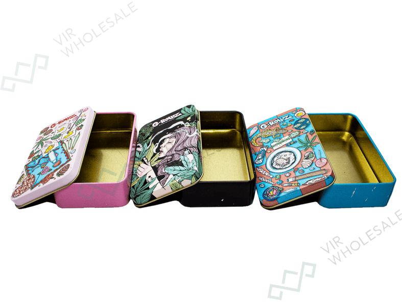 G-ROLLZ | Storage Tins - 15 Per Box - 3 Designs - Display 2