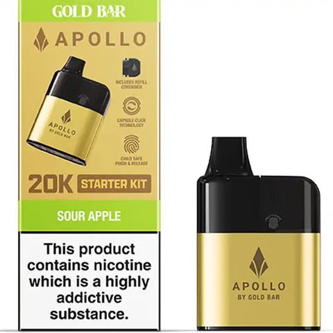 Gold Bar - Gold Bar Apollo 20K Disposable Vape Pod Kit - The No1 Plug