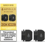 Gold Bar - Gold Bar Apollo 20K Replacement Prefilled Pods - The No1 Plug