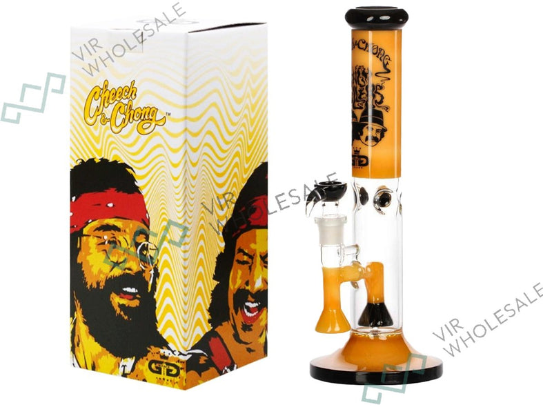 Grace Glass | Cheech & Chong 'High Rollers' - Straight Bong Orange H:35cm - Ø:50mm - SG:18.8mm