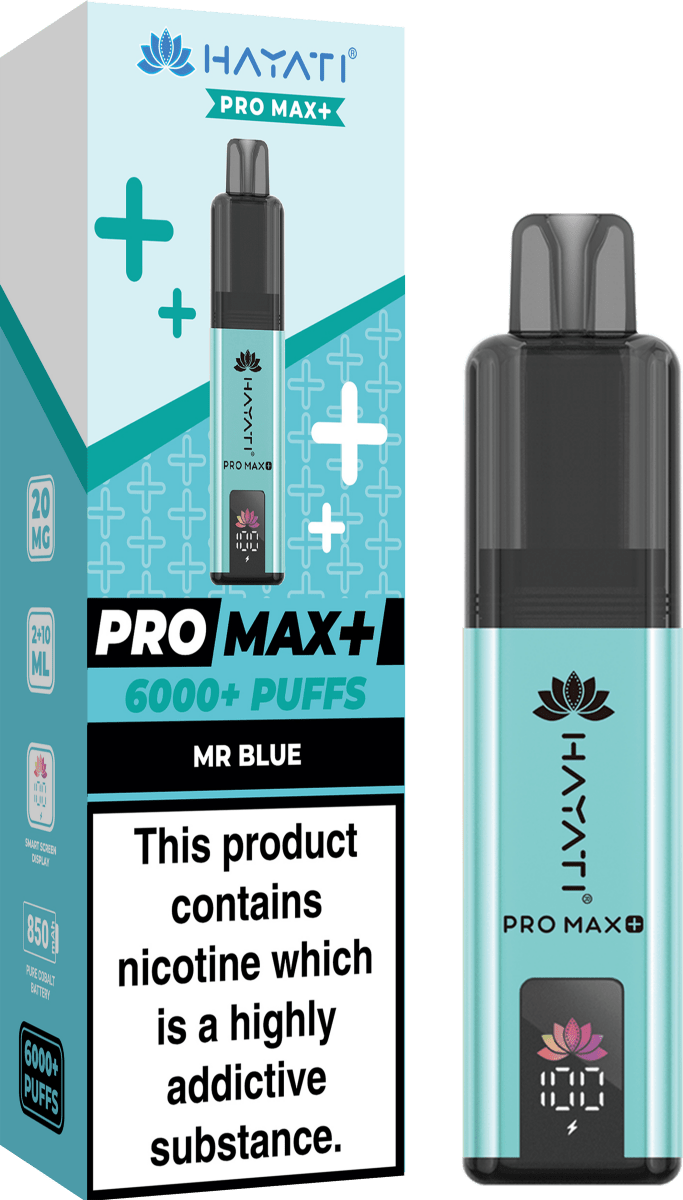 Hayati - Hayati Crystal Pro Max+ 6000 Vape Kit - The No1 Plug