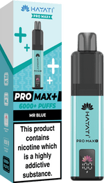 Hayati - Hayati Crystal Pro Max+ 6000 Vape Kit - The No1 Plug