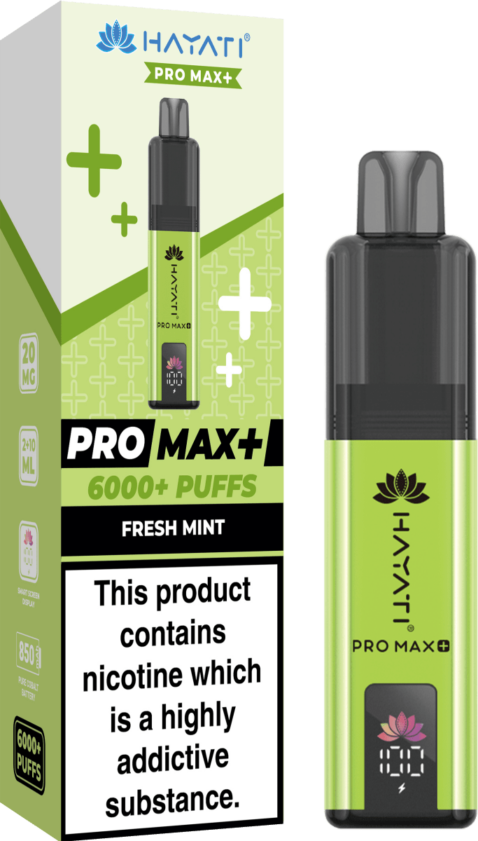 Hayati - Hayati Crystal Pro Max+ 6000 Vape Kit - The No1 Plug