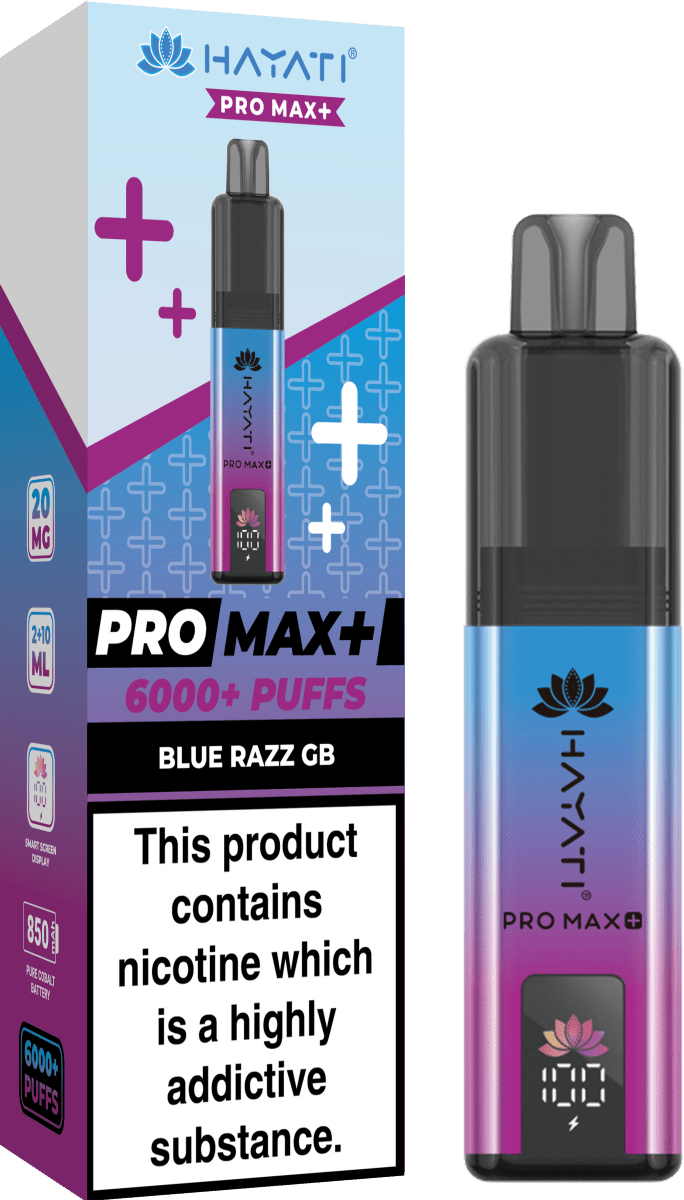 Hayati - Hayati Crystal Pro Max+ 6000 Vape Kit - The No1 Plug