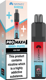 Hayati - Hayati Crystal Pro Max+ 6000 Vape Kit - The No1 Plug