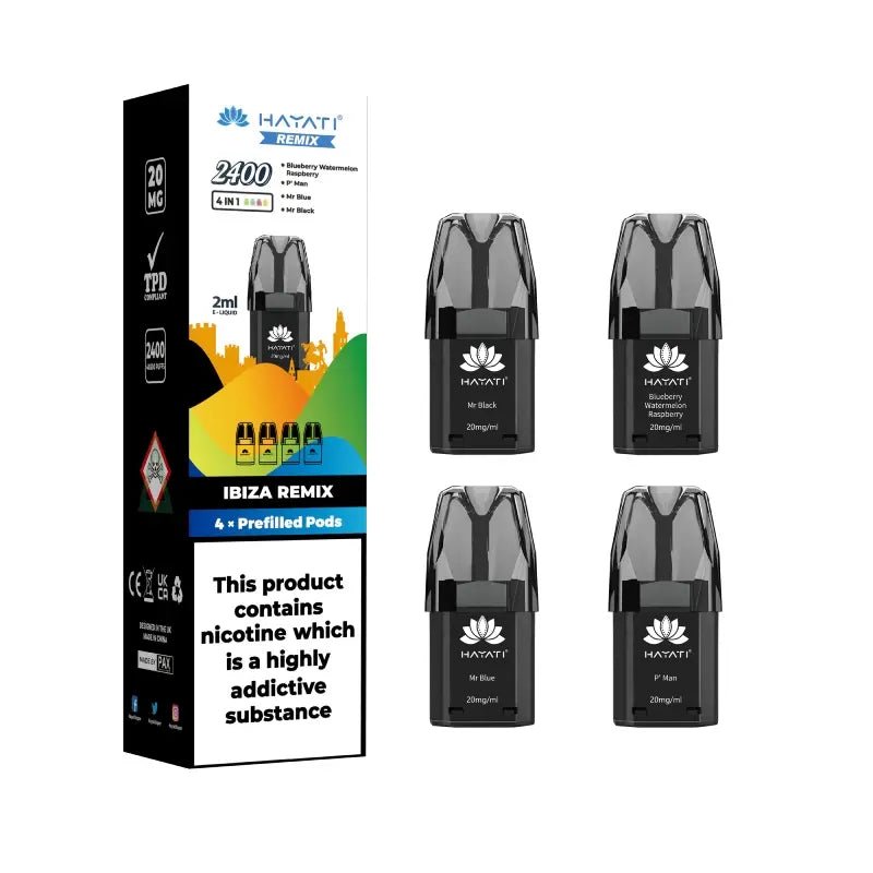 Hayati - Hayati Remix 2400 Puffs Replacement Pods - Box of 5 - theno1plugshop