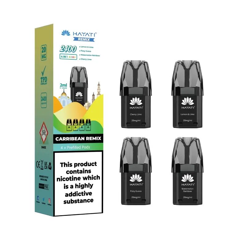 Hayati - Hayati Remix 2400 Puffs Replacement Pods - Box of 5 - theno1plugshop