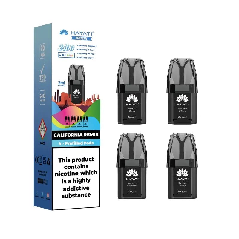 Hayati - Hayati Remix 2400 Puffs Replacement Pods - Box of 5 - theno1plugshop