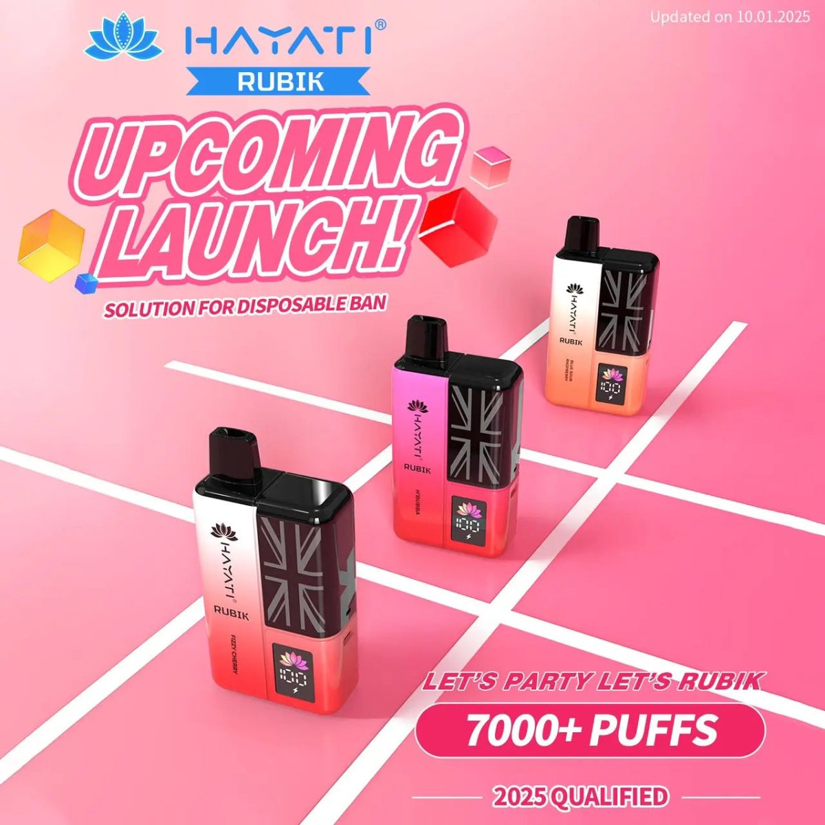 Hayati - Hayati Rubik 7000 Puffs Disposable Vape Starter Kit - The No1 Plug