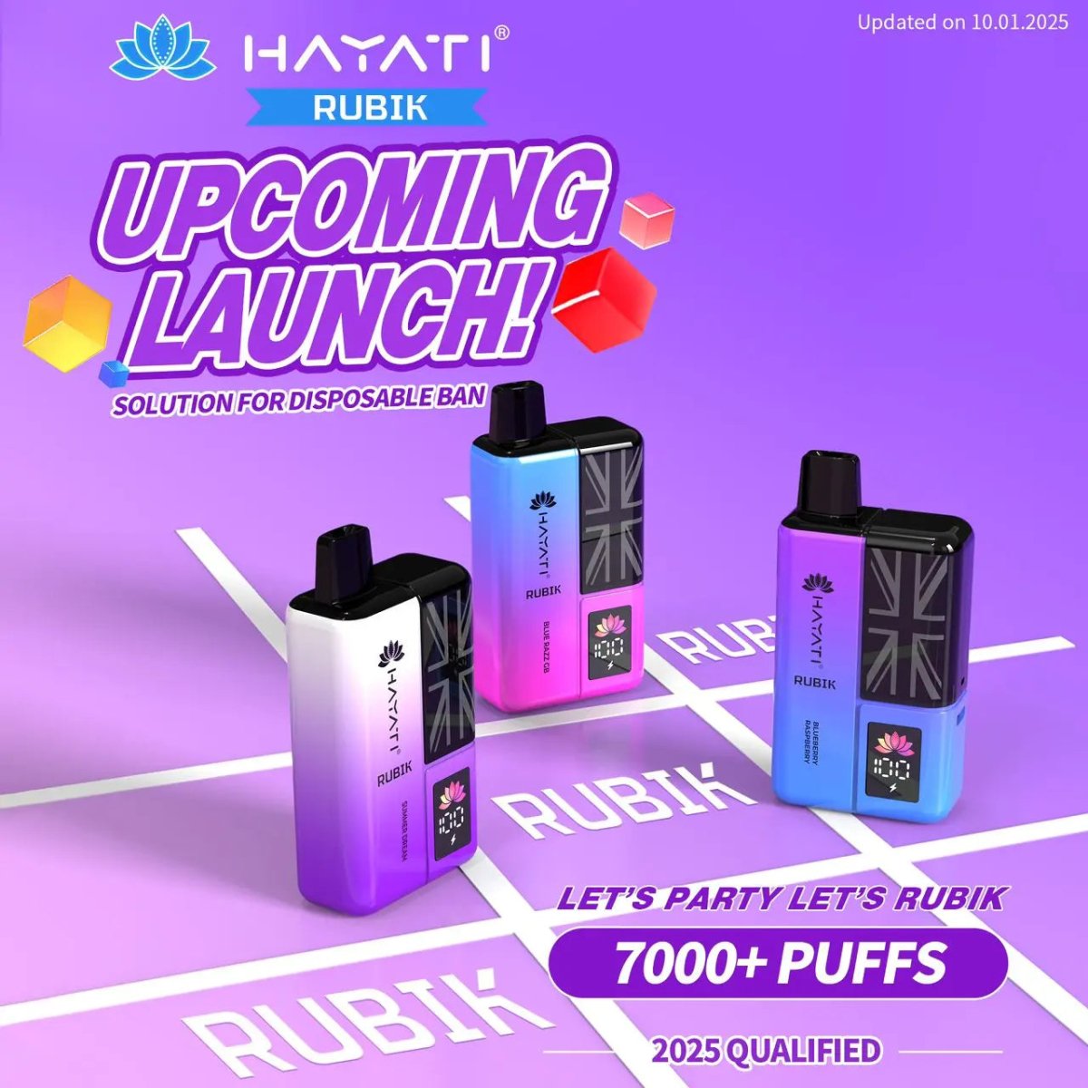 Hayati - Hayati Rubik 7000 Puffs Disposable Vape Starter Kit - The No1 Plug