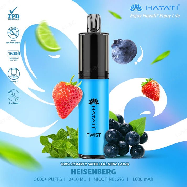 Hayati - Hayati Twist 5000 Puffs Disposable Vape Pod Kit - theno1plugshop