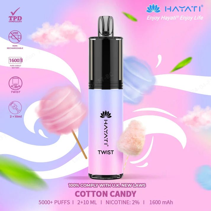 Hayati - Hayati Twist 5000 Puffs Disposable Vape Pod Kit - theno1plugshop