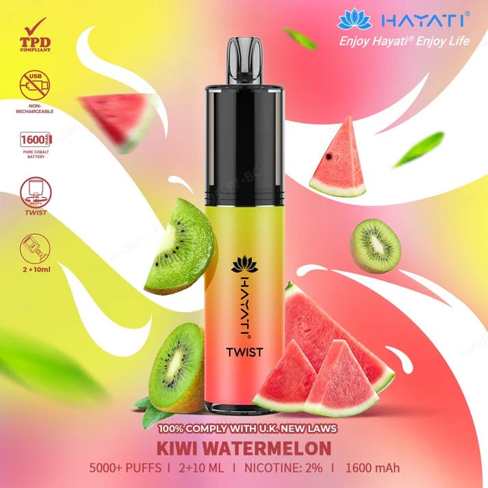 Hayati - Hayati Twist 5000 Puffs Disposable Vape Pod Kit - theno1plugshop