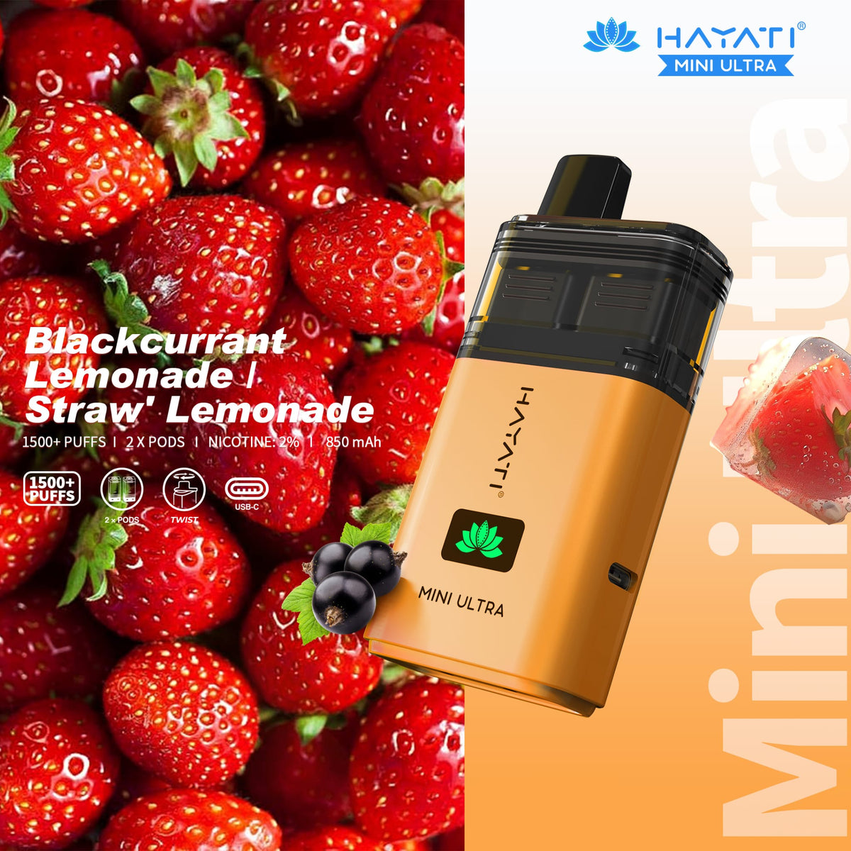 Hayati Mini Ultra 1500 Disposable Vape