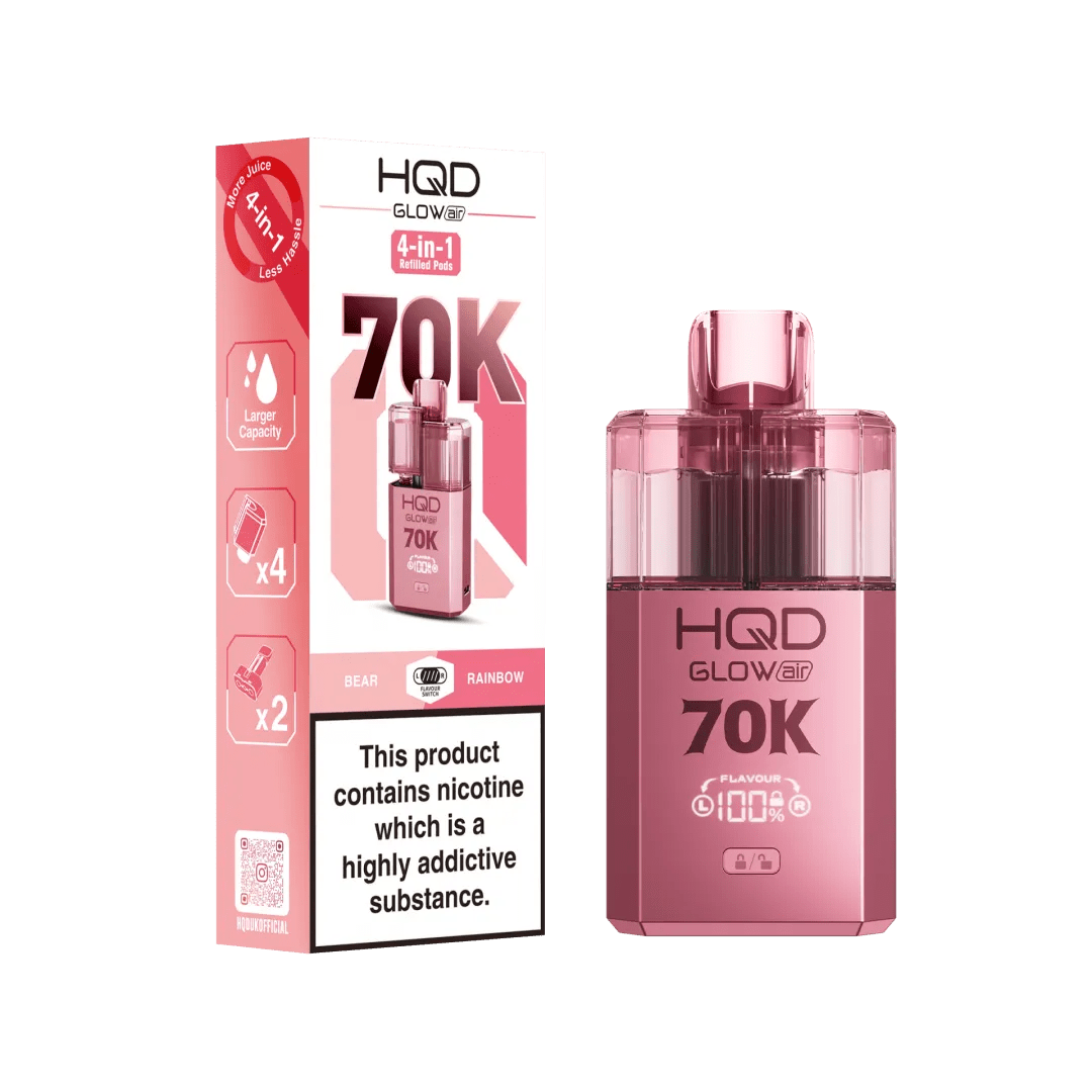 HQD - HQD Glow Air 70k Prefilled Pod Kit - The No1 Plug