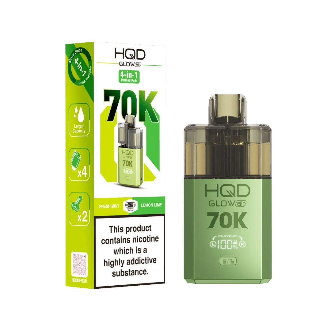 HQD - HQD Glow Air 70k Prefilled Pod Kit - The No1 Plug