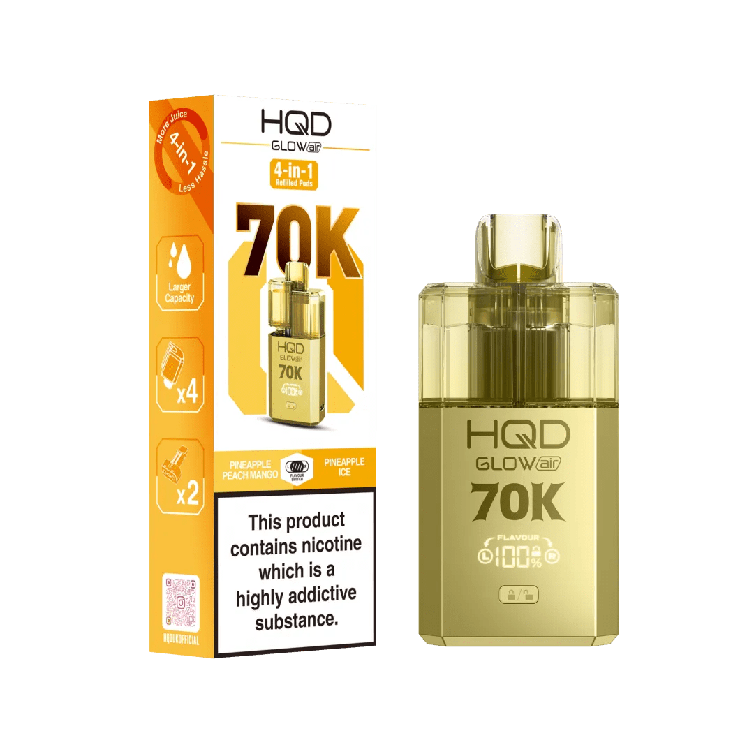 HQD - HQD Glow Air 70k Prefilled Pod Kit - The No1 Plug