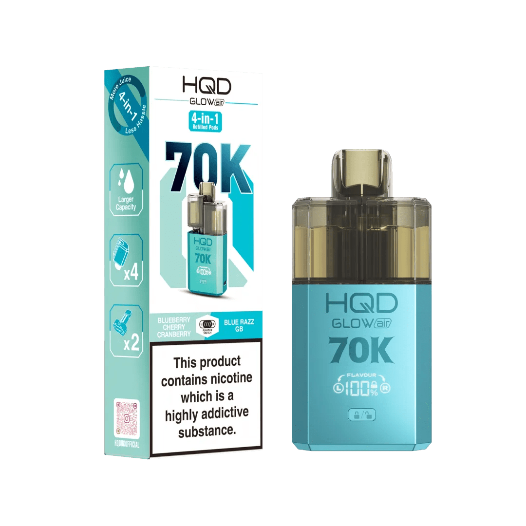HQD - HQD Glow Air 70k Prefilled Pod Kit - The No1 Plug