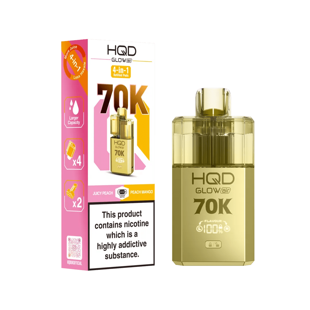 HQD - HQD Glow Air 70k Prefilled Pod Kit - The No1 Plug