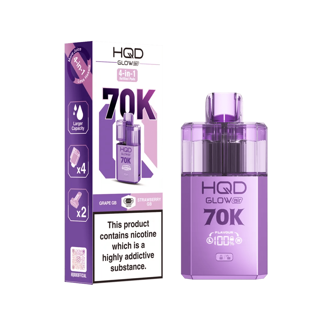 HQD - HQD Glow Air 70k Prefilled Pod Kit - The No1 Plug