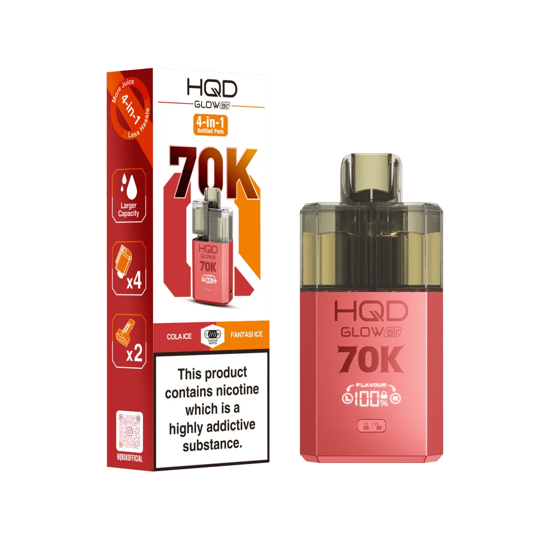 HQD - HQD Glow Air 70k Prefilled Pod Kit - The No1 Plug