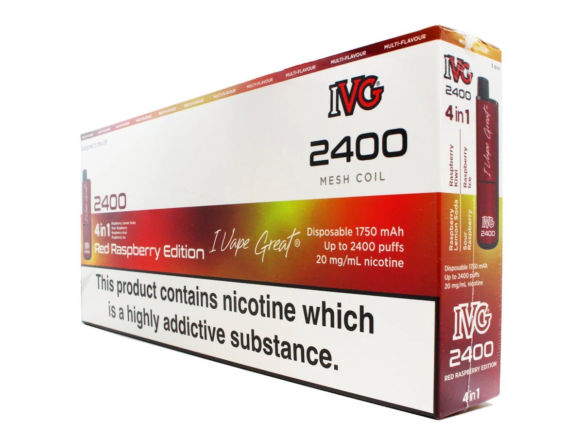 IVG - IVG 2400 Disposable Vape Pod (BOX OF 5) - The No1 Plug