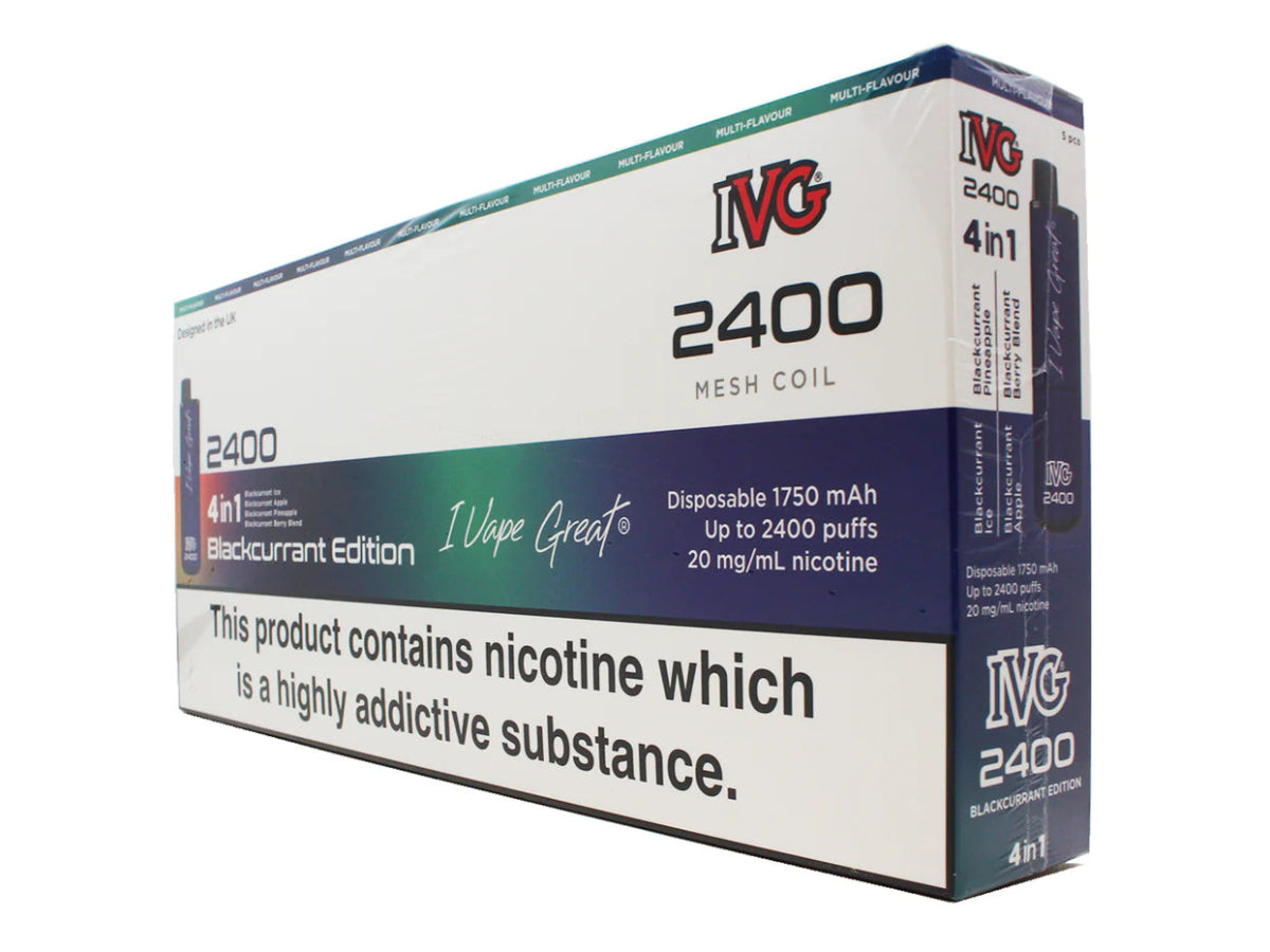 IVG Bar - IVG 2400 Disposable Vape Pod (BOX OF 5) - theno1plugshop