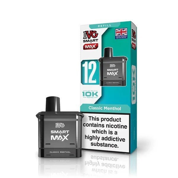 IVG Smart Max 10k Replacement Pods - Pack of 5 - Classic Menthol