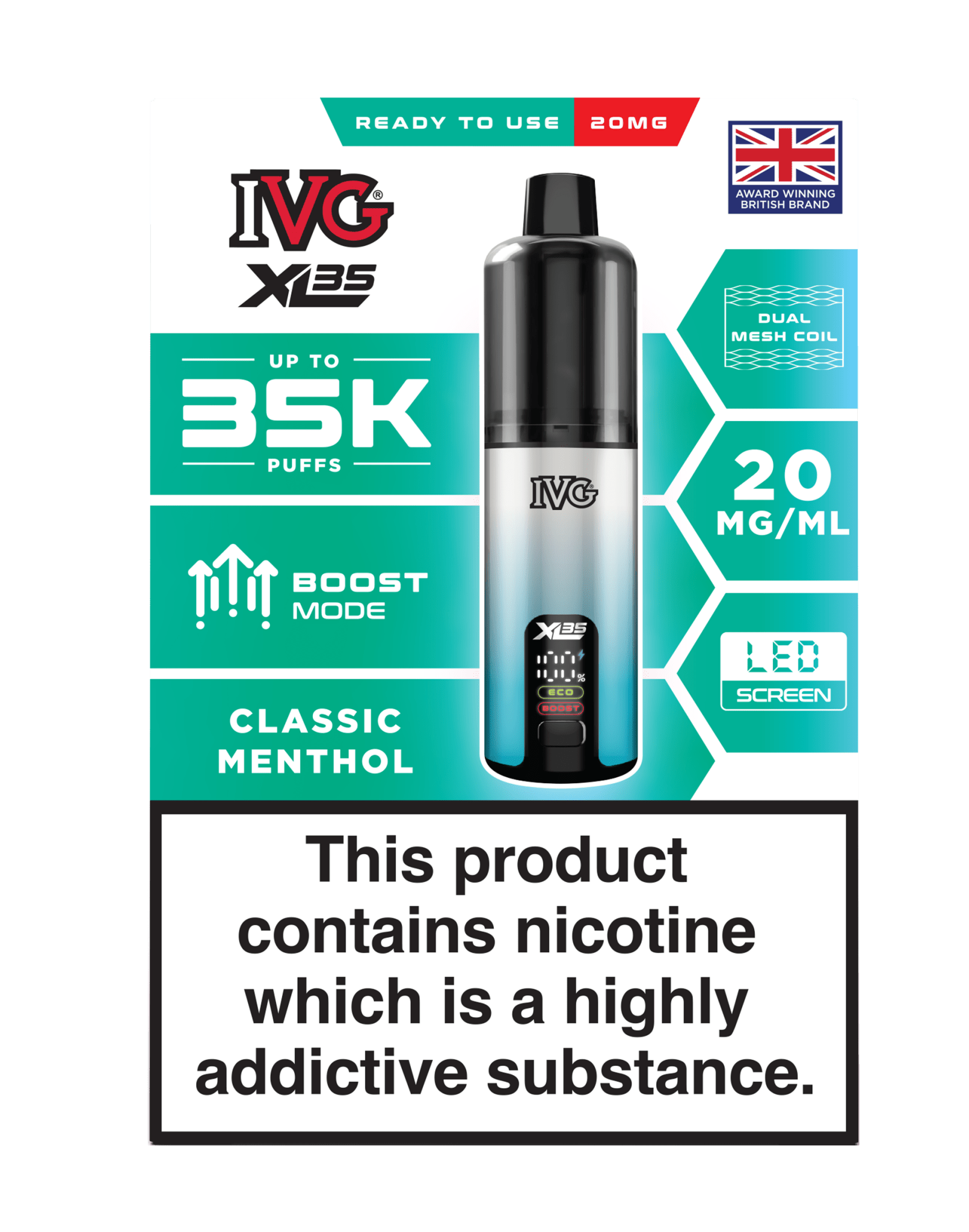 IVG XL 35K Prefilled Pod Vape Simbavapes