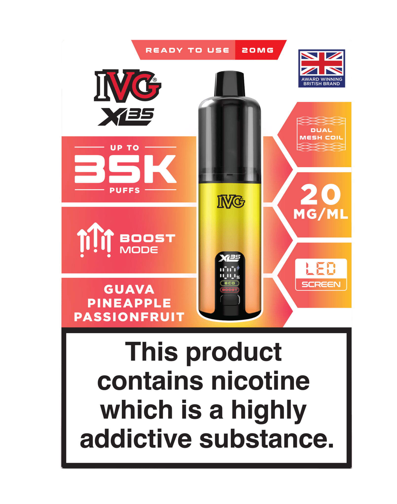 IVG XL 35K Prefilled Pod Vape Simbavapes