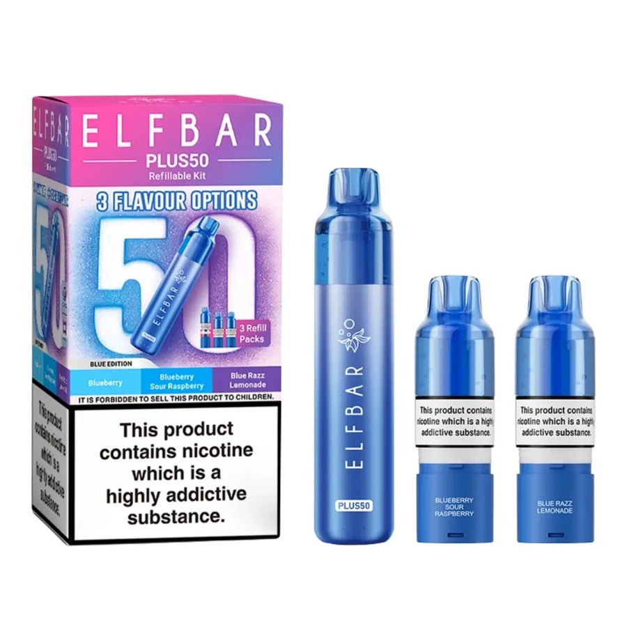 Elf Bar - Pack of 5 - Elf Bar Plus 50 Vape Kit - The No1 Plug