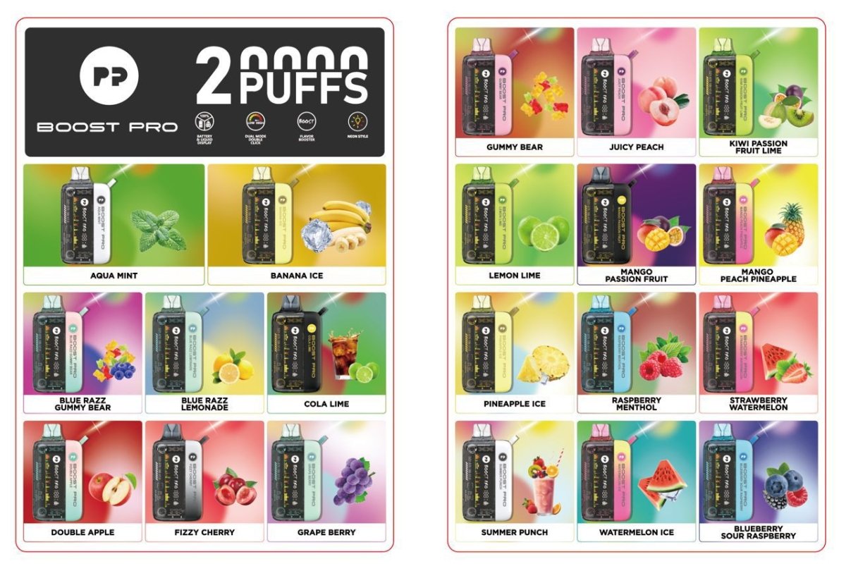 Pyne Pod - Pyne Pod Boost Pro 20000 Puffs Disposable Vape Device Box of 10 - theno1plugshop