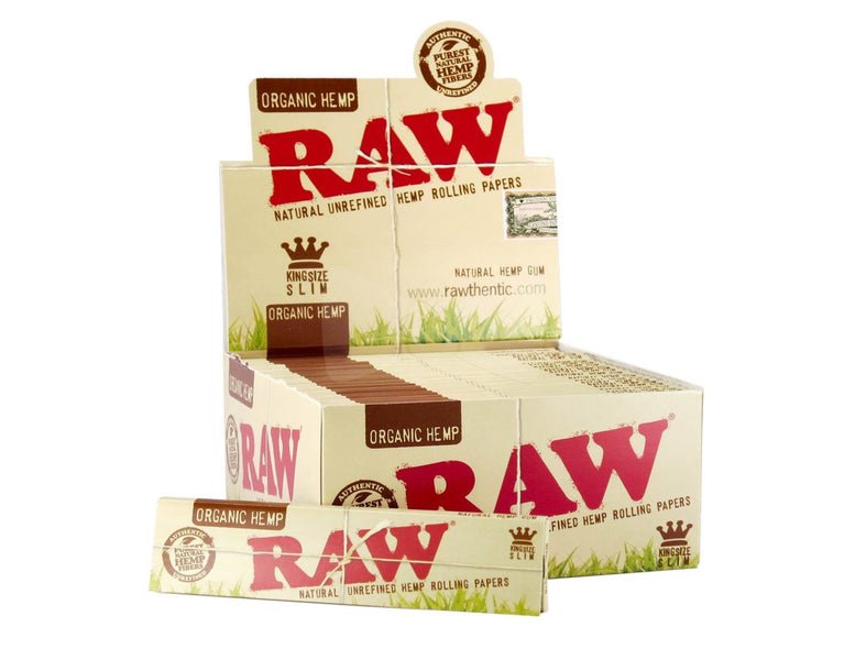 RAW - RAW Organic King Size Slim Rolling Papers - The No1 Plug