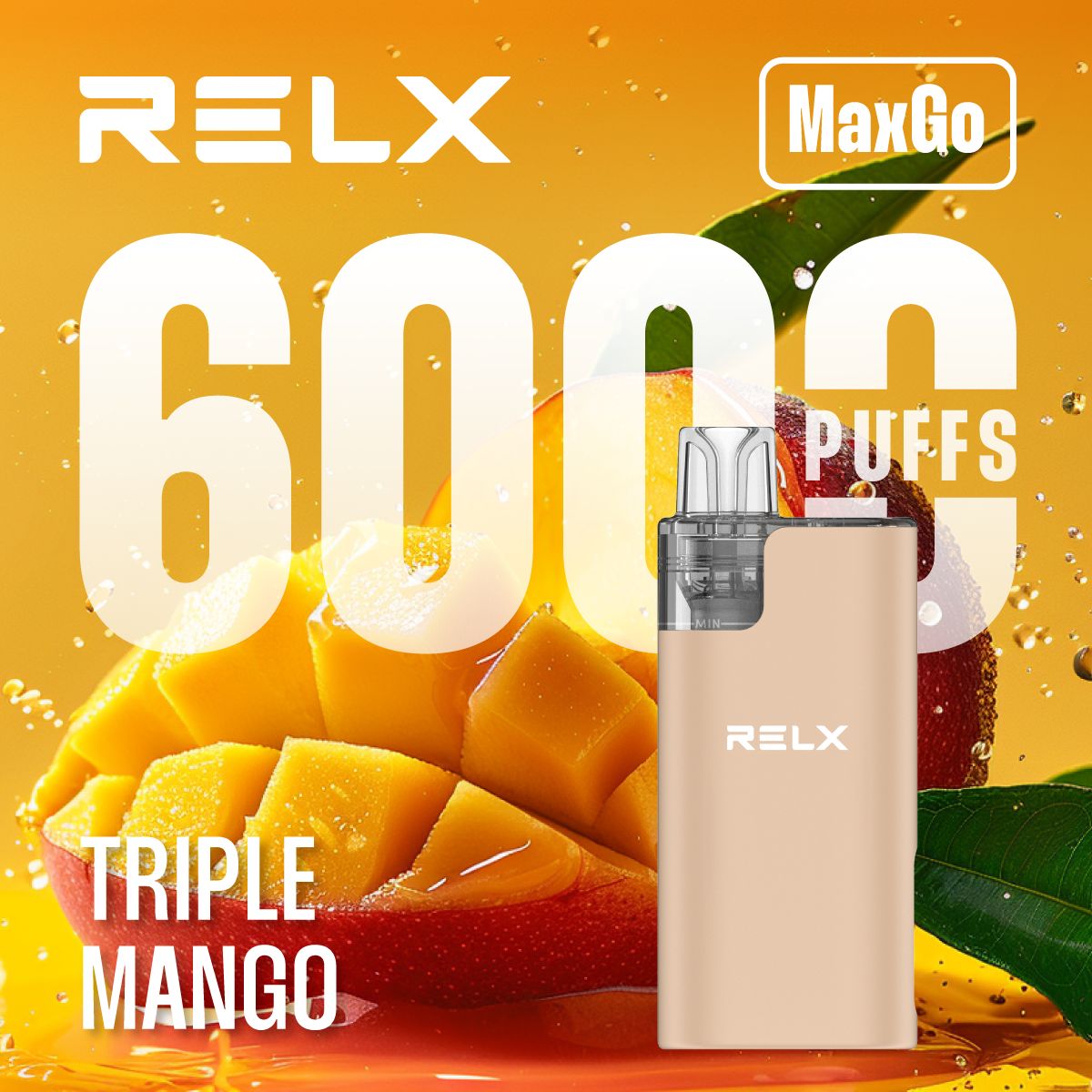 Relx - Relx Max Go 6000 Disposable Vape Box of 5 - The No1 Plug