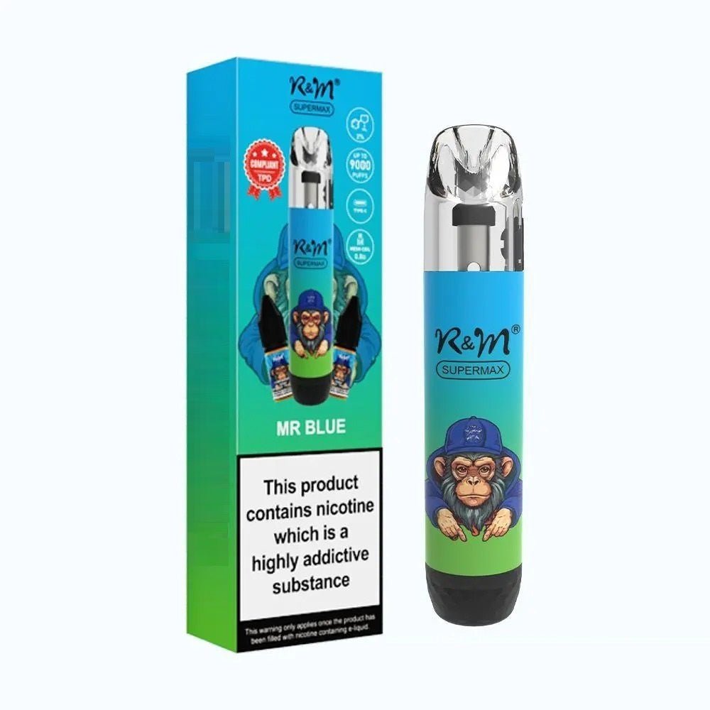 R&M Supermax 9000 Prefilled Pod Vape Kit - The No1 Plug R&M Supermax 9000 Prefilled Pod Vape Kit - The No1 Plug