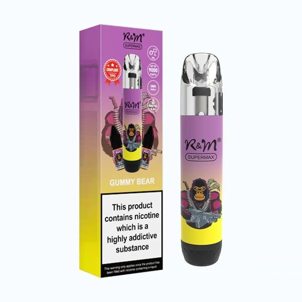 R & M - R&M Supermax 9000 Prefilled Pod Vape Kit - (BOX OF 5) - The No1 Plug
