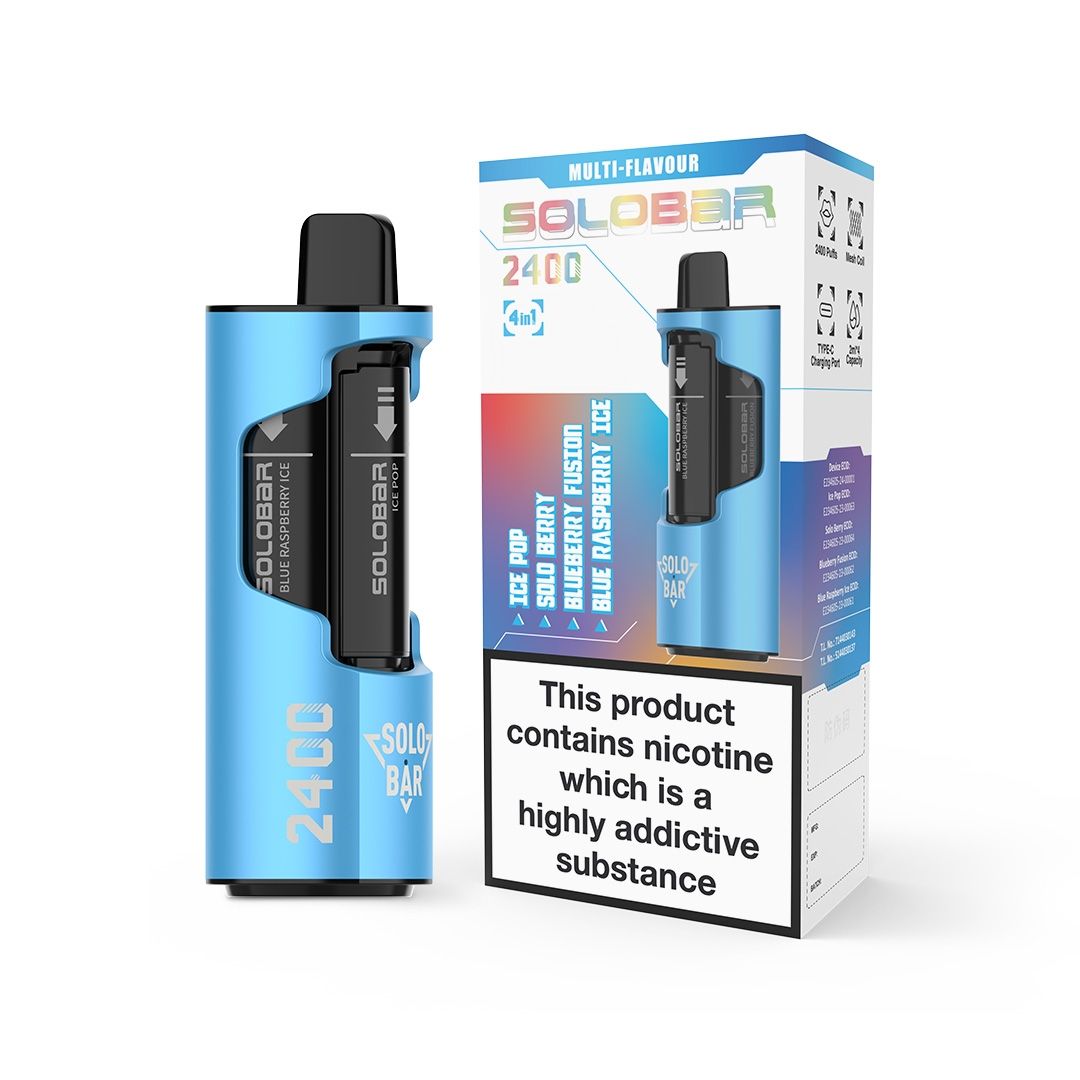 Solo Bar - Solo Bar 2400 Puffs Disposable Vape 4 in 1 Device - theno1plugshop