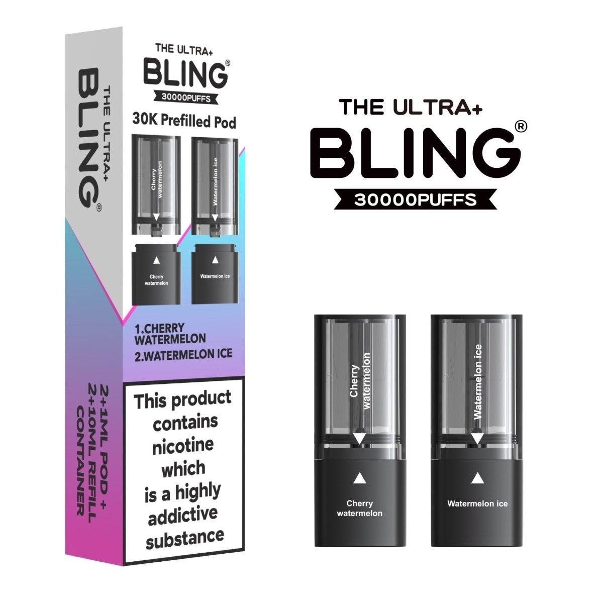 The Crystal Bling - The Bling Ultra Plus 30k Replacement PODS - The No1 Plug