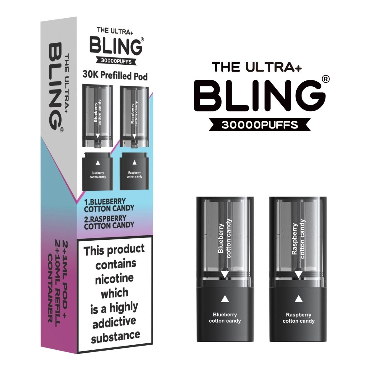 The Crystal Bling - The Bling Ultra Plus 30k Replacement PODS - The No1 Plug