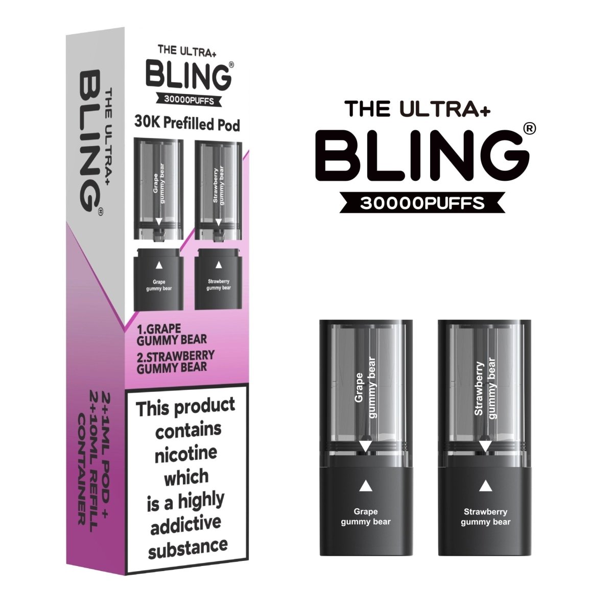 The Crystal Bling - The Bling Ultra Plus 30k Replacement PODS - The No1 Plug