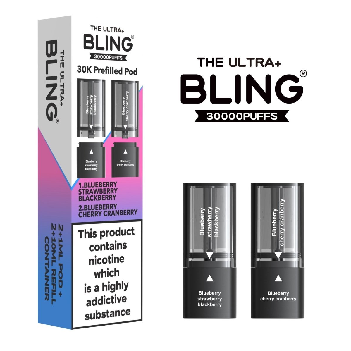 The Crystal Bling - The Bling Ultra Plus 30k Replacement PODS - The No1 Plug
