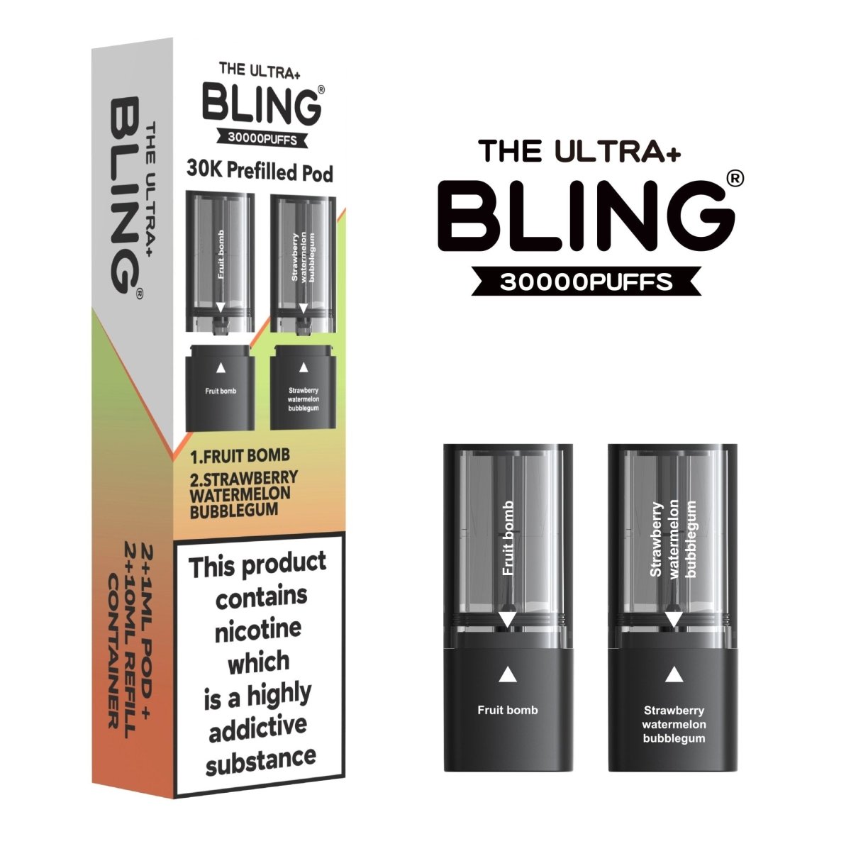 The Crystal Bling - The Bling Ultra Plus 30k Replacement PODS - The No1 Plug
