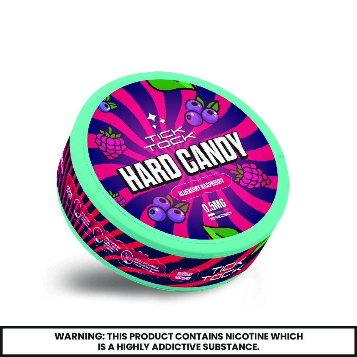 Tick Tock - Tick Tock Nicotine Hard Candy 0.5mg - Pack of 5 - The No1 Plug